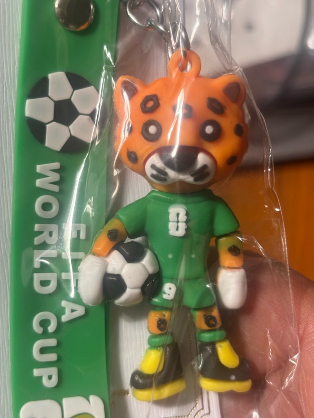 Soccer Jaguar Keychain | Cute Animal Keyring | Sports Fan Gift